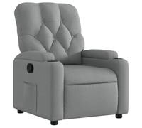 ""NEUF 2026"" CHIC Fauteuil inclinable réglable, SWEETY, inclinaison manuelle, Gris clair tissu, 74x86.5x93.5 cm FF4056