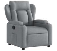 ""NEUF 2026"" CHIC Fauteuil inclinable réglable, SWEETY, inclinaison manuelle, Gris clair tissu, 77x94.5x100 cm FF4025