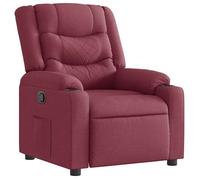 ""NEUF 2026"" CHIC Fauteuil inclinable réglable, SWEETY, inclinaison manuelle, Rouge bordeaux tissu, 77x93x99 cm FF4293