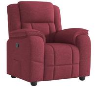 ""NEUF 2026"" CHIC Fauteuil inclinable réglable, SWEETY, inclinaison manuelle, Rouge bordeaux tissu, 96x99x102 cm FF4286