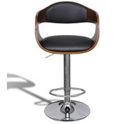 ""NEUF 2026"" CHIC Tabouret de bar, SWEETY, 1 PC, CHAISE HAUTE, bois courbé et similicuir 49x49x(87 - 109) cm CCC1759