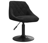 ""NEUF 2026"" CHIC Tabouret de bar, SWEETY, 1 PC, CHAISE HAUTE, Noir Velours 46x44x(62.5-77.5) cm CCC1920