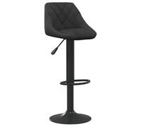 ""NEUF 2026"" CHIC Tabouret de bar, SWEETY, 1 PC, CHAISE HAUTE, Noir Velours 46x44x(82-103) cm CCC1930