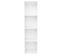 Neuf& 4581 Organisateur étagère - vidaXL - CHIC Bibliothèque/Meuble TV Blanc 36x30x143 cm Bois d'ingénierie - Design classique