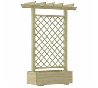 Neuf& 917 Voûte de jardin Stable - vidaXL - Jardinière pergola 162 x 56 x 204 cm Bois,39.95 kg