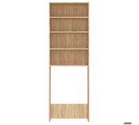 NEUF Armoire de Salle de Bain,Meuble pour buanderie, Meuble de machine à laver - Chêne sonoma 64 x 24 x 190cm FR00_32697923561