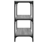NEUF Bibliothèque/Meuble de salon/bureau - Étagère Escalier de livres, Sonoma gris 40 x 33 x 70,5cm ,Bois d'ingénierie acier FR00_20