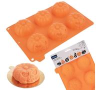 NEUF moule à muffins en silicone Halloween citrouille 6 27 x 18 x 4 cm moule ...