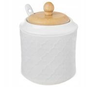 Sucrier avec cuillère, porcelaine blanche, WHITELINE, 350 ml