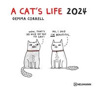 NEUMANN Calendrier mural 2024 A CAT´S Life 12 mois 30 x 30 cm