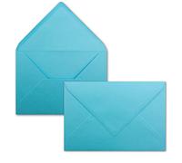 Neuser FarbenFroh Enveloppes C5, 229 x 154 mm, à colle humide 50 Umschläge 61 turquoise.
