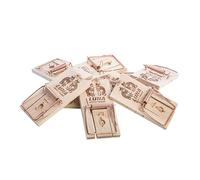 Neustanlo Lot de 10 pièges à Souris en Bois, piège à Percussion, Grande Force de Frappe - Facile à Utiliser