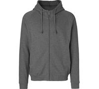 Neutral O63401 | Sweat à capuche homme avec zip caché / 100% coton Fairtrade - Couleur : Dark Heather - Taille : M
