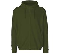 Neutral O63401 | Sweat à capuche homme avec zip caché / 100% coton Fairtrade - Couleur : Military - Taille : M