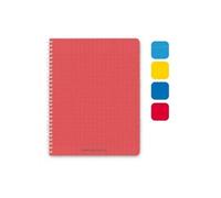 Neutre Cahier Bureau Spiralé 100 Pages 5x5 21x29,7 Couverture Polypro Assortis