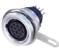 Neutrik MPF12-V Cosse cylindrique mâle embase femelle, verticale Nombre total de pôles: 12 Série (connecteur rond): miniCON