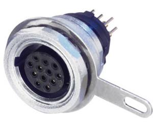 Neutrik MPF12-V Cosse cylindrique mâle embase femelle, verticale Nombre total de pôles: 12 Série (connecteur rond): miniCON