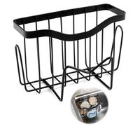 NeutypeChic Organisateur d'évier, Porte-éponge, Organiseur d'évier de Cuisine avec Porte-torchon et Deux Crochets, Organiseur de Cuisine avec égouttoir, Crochet, Porte-torchon