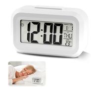NeutypeChic Réveil numérique LCD de Voyage avec Fonction Snooze de température, Affichage de la température, Fonction minuterie, Fonctionnement sur Piles pour Chambre à Coucher, Bureau, Voyage