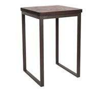 NEVADA - Mange debout 70 cm acier/bois massif foncé Marron