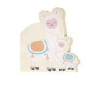 Neviti 776292 Lot de 16 serviettes en papier Motif lama Love Pastel Multicolore 15,5 x 13,5 x 0,1 cm