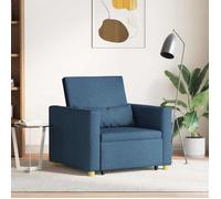 ""NEW 2026"" 3-en-1 Canapé-lit convertible - Fauteuil-lit - 1 personne - Bleu 90x165x87 cm tissu L6282