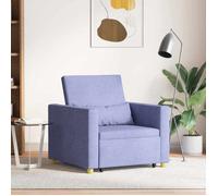 ""NEW 2026"" 3-en-1 Canapé-lit convertible - Fauteuil-lit - 1 personne - Bleu jean 90x165x87 cm tissu L6285