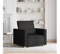 ""NEW 2026"" 3-en-1 Canapé-lit convertible - Fauteuil-lit - 1 personne - Noir 90x165x87 cm tissu L6276