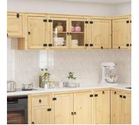 ""NEW 2026"" Armoire de cuisine 1 pc, moderne Cabinet de cuisine, avec étagère SKI Brun Miel 60x32x40 cm Pin massif L4839