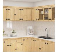""NEW 2026"" Armoire de cuisine 1 pc, moderne Cabinet de cuisine, avec étagère SKI Brun Miel 80x80x60 cm Pin massif L4844