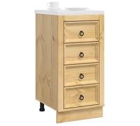 (NEW 2026)Armoire de cuisine - CLOUD - Placard/BUFFET de cuisine,Armoire de base,avec tiroir SKI Brun Miel 40x46x81 cm Pin massif 89