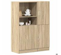 ""NEW 2026"" Armoires de cuisine - (lot de 2) - Cabinets suspendue - chêne sonoma 95x41.5x131.5 cm L33
