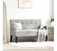 ""NEW 2026"" Banc Chesterfield - 1 pc - 110 kg par siège - Gris clair 112x65,5x75 cm Velours L6840