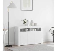 ""NEW 2026"" Buffet Classique, Armoire latérale, pour salon, Blanc 116x30x75 cm Bois d'ingénierie L3615
