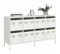 ""NEW 2026"" Buffet Classique, Armoire latérale, pour salon, blanc 135x39x73,5 cm acier laminé à froid L3539