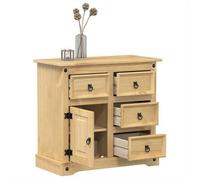 ""NEW 2026"" Buffet Classique, Armoire latérale, pour salon, Corona 80x40x75 cm bois massif de pin L3654