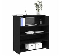 ""NEW 2026"" Bureau de réception, 1 pc, Armoire de bureau, moderne, Chêne noir 100x50x103,5 cm Bois d'ingénierie L1554