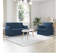 ""NEW 2026"" Canapé lot de 2 - Sofa set - 4-6 PERSONNES - Bleu 144x80x85 cm L1639
