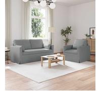 ""NEW 2026"" Canapé lot de 2 - Sofa set - 4-6 PERSONNES - Gris clair 158x78x80 cm L1654