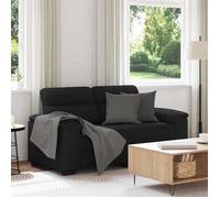 ""NEW 2026"" Canapé moderne - Design ergonomique - pour salon - à 2 places noir 160x81x84 cm tissu L2720