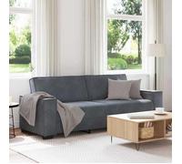 ""NEW 2026"" Canapé moderne - Design ergonomique - pour salon - à 3 places Gris foncé 220x78x84 cm Velours L2581