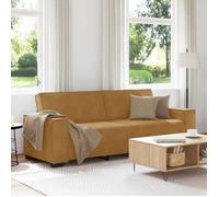 ""NEW 2026"" Canapé moderne - Design ergonomique - pour salon - à 3 places Marron 220x78x84 cm Velours L2587