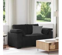 ""NEW 2026"" Canapé moderne - Design ergonomique - pour salon - causeuse noir 160x77x82 cm velours L2708