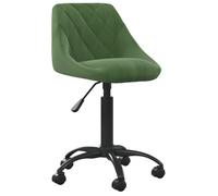 ""NEW 2026"" Chaise de bureau, Fauteuil simple, pour 1 personne, Vert foncé Velours 44x46x(67.5-79) cm L7021
