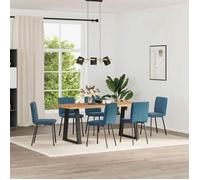 ""NEW 2026"" Chaises à manger lot de 6, desgin Scandinave, Pour 6 personnes, bleu velours 45x54x83 cm L501