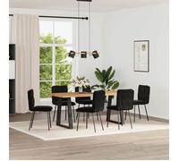 ""NEW 2026"" Chaises à manger lot de 6, desgin Scandinave, Pour 6 personnes, noir velours 45x54x83 cm L541