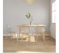 ""NEW 2026"" Chaises à manger lot de 6, desgin Scandinave, Pour 6 personnes, Transparent PET 46x52x84 cm L38