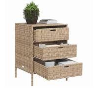 (NEW 2026)Colonne D'Extérieur CLOUD,Beige, Armoire de rangement de jardin - FAFA-TOP - Meuble de jardin - beige 55x59x80 cm résine t
