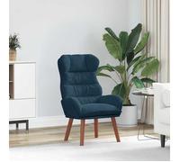 ""NEW 2026"" Fauteuil-chaise simple - 1 pc - Poids maximal: 110 kg - Bleu 69x74x93 cm Velours L6697