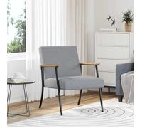 ""NEW 2026"" Fauteuil-chaise simple - 1 pc - Poids maximal: 110 kg - Gris clair 59x75x78 cm tissu L6739